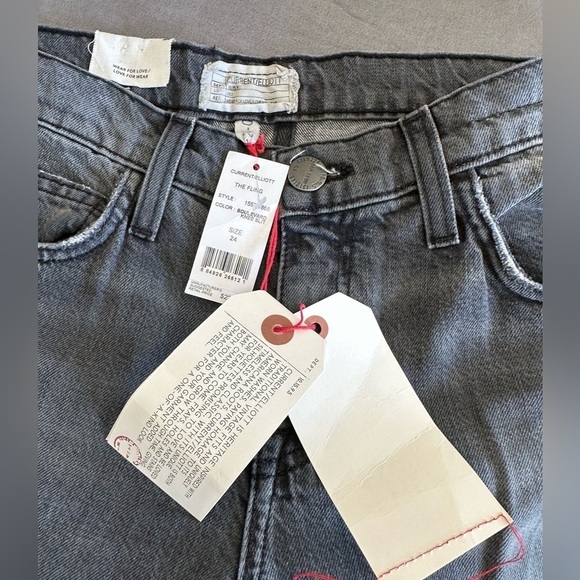 NWT Current/Elliott The Fling Boulevard Knee Slit Size 24 - Picture 5 of 13